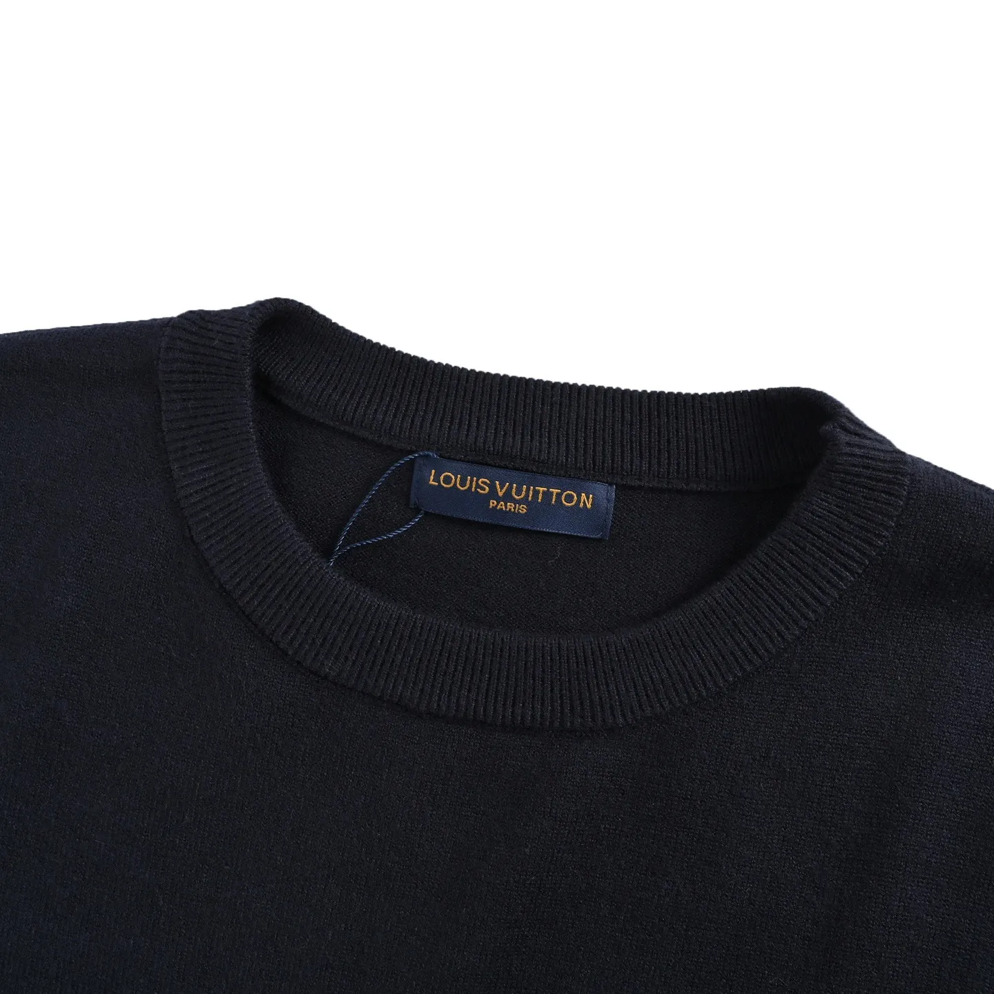 Louis Vuitton/Louis Vuitton love jacquard knitted crew neck sweater